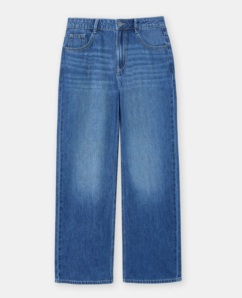 Jean wide taille basse poches boutonnées - PIMKIE - 4