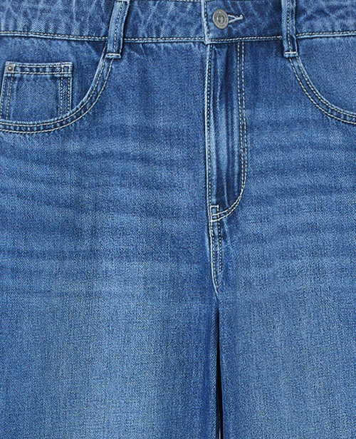 Jean wide taille basse poches boutonnées - PIMKIE - 7