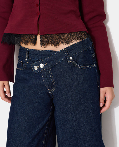 Bermuda en jean ample avec ceinture décalée - PIMKIE - 7