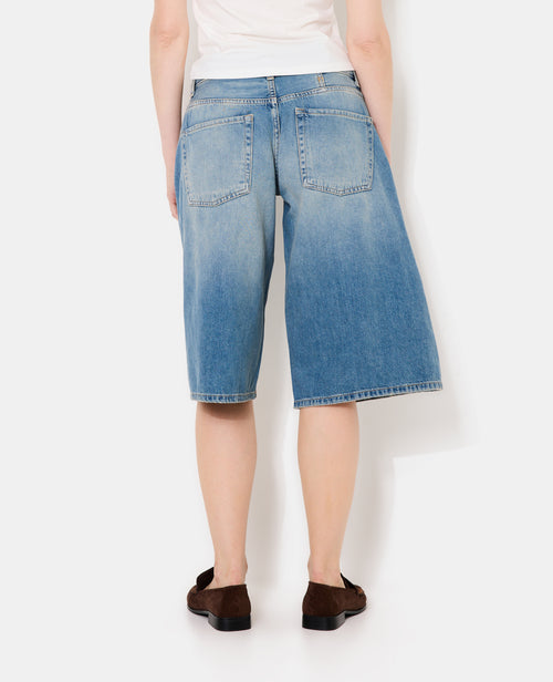 Bermuda en jean ample avec ceinture décalée - PIMKIE - 6