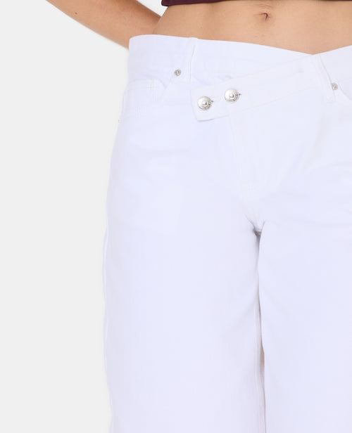 Bermuda ample en jean taille décalée et basse - PIMKIE - 3