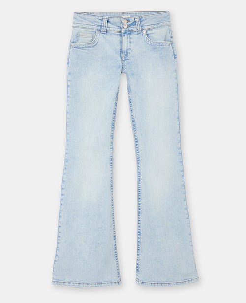 Jean flare taille basse avec 2 boutons - PIMKIE - 4