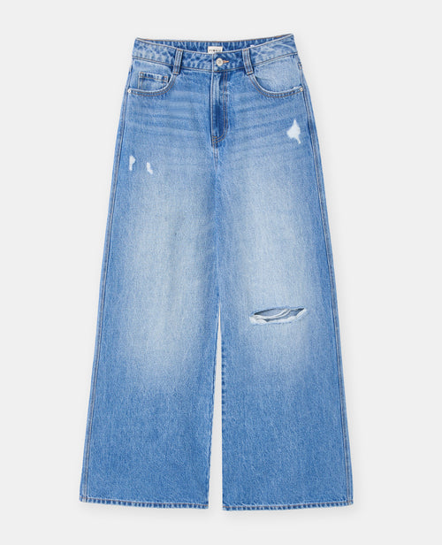 Jean destroy extra wide taille haute - PIMKIE - 4
