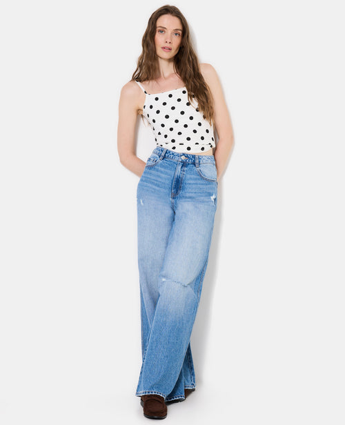 Jean destroy extra wide taille haute - PIMKIE - 7