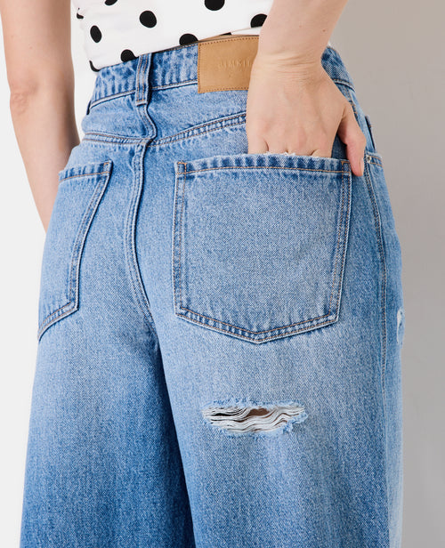 Jean destroy extra wide taille haute - PIMKIE - 2