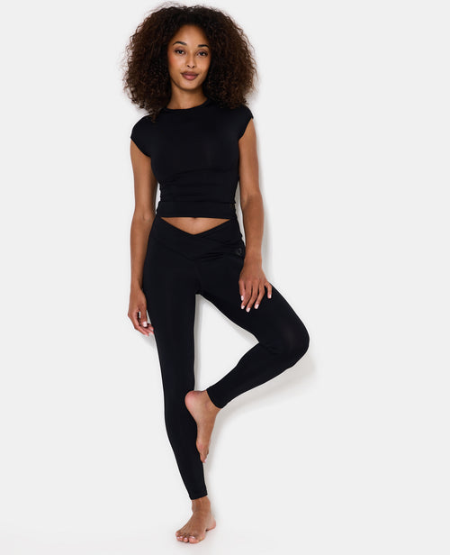Legging de sport taille croisée Flow by pimkie - PIMKIE - 1