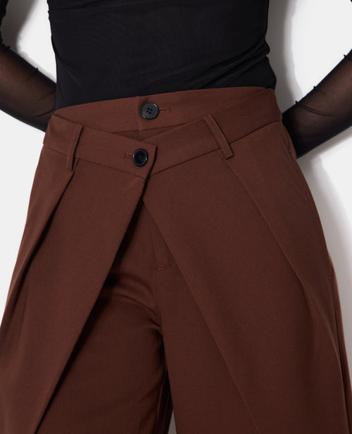 Pantalon city avec plis et pinces effet superposition - PIMKIE - 3