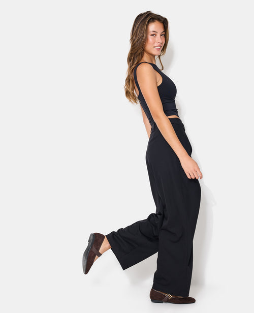 Pantalon city avec plis et pinces effet superposition - PIMKIE - 7