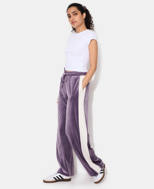 Pantalon de jogging droit en velours bicolore - PIMKIE - 1