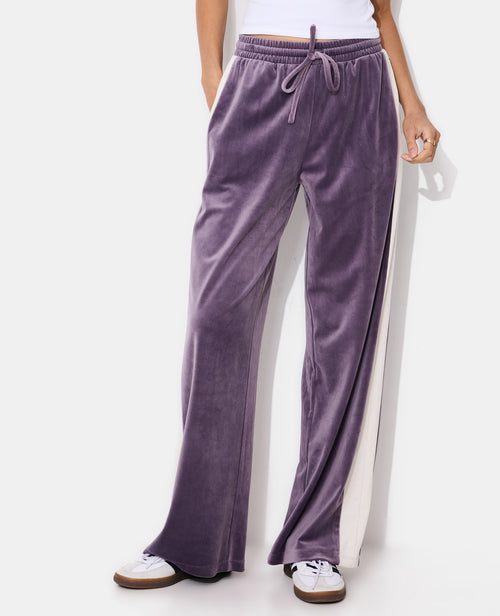 Pantalon de jogging droit en velours bicolore - PIMKIE - 5