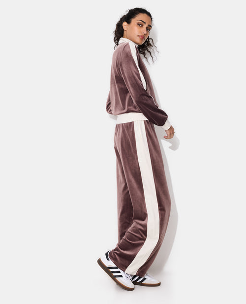 Pantalon de jogging droit en velours bicolore - PIMKIE - 3