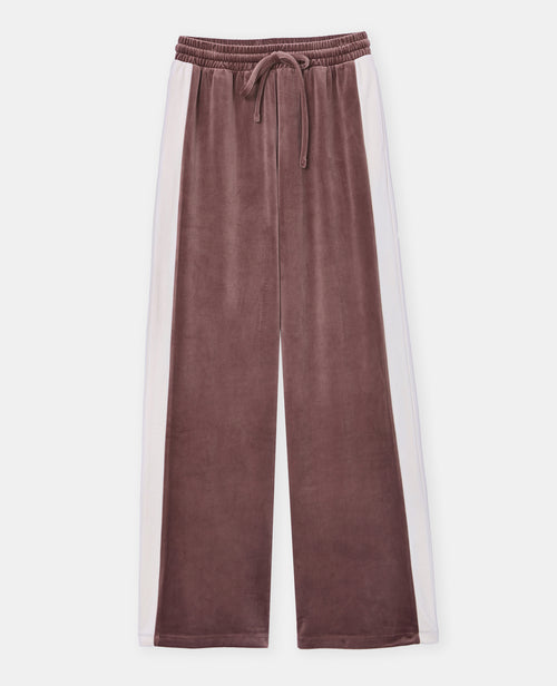Pantalon de jogging droit en velours bicolore - PIMKIE - 4