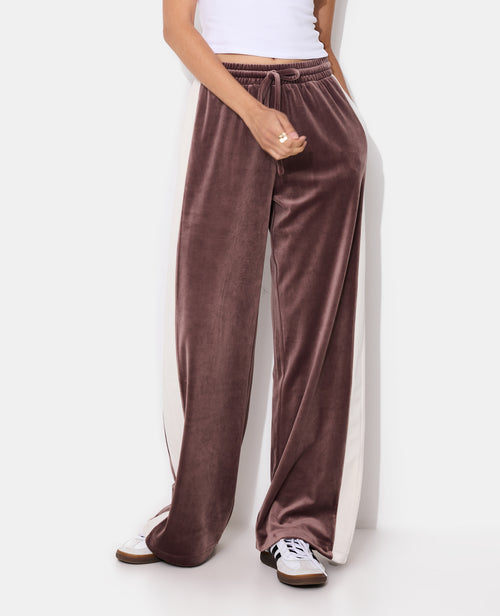 Pantalon de jogging droit en velours bicolore - PIMKIE - 5