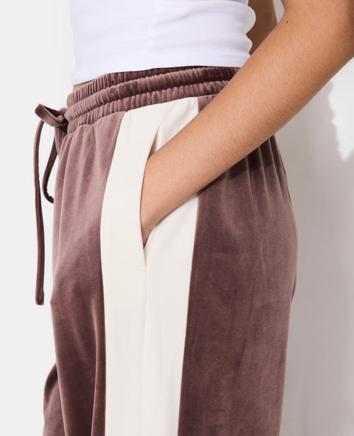 Pantalon de jogging droit en velours bicolore - PIMKIE - 7