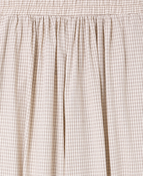 Pantalon bouffant taille élastiquée motif carreaux - PIMKIE - 8