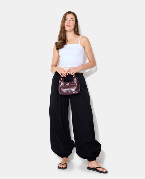 Pantalon bouffant taille élastiquée - PIMKIE - 1
