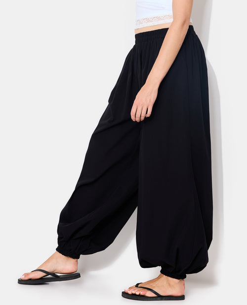 Pantalon bouffant taille élastiquée - PIMKIE - 3
