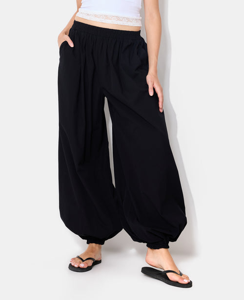 Pantalon bouffant taille élastiquée - PIMKIE - 5
