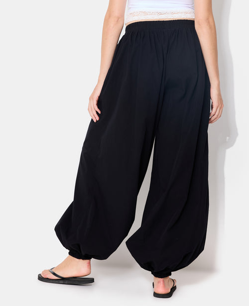 Pantalon bouffant taille élastiquée - PIMKIE - 6