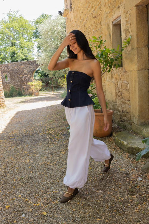 Pantalon bouffant taille élastiquée - PIMKIE - 2