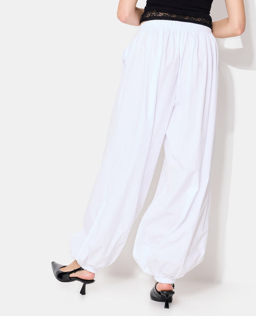 Pantalon bouffant taille élastiquée - PIMKIE - 6