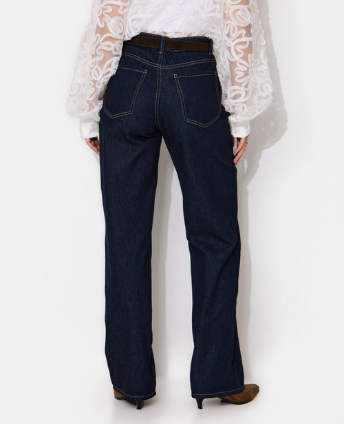 Jean wide taille haute avec ceinture - PIMKIE - 6