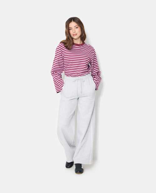 Pantalon de jogging droit en molleton avec dentelle - PIMKIE - 1