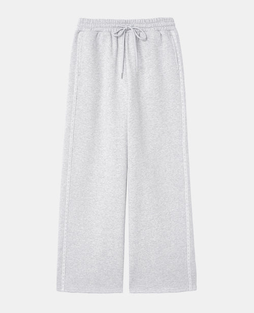 Pantalon de jogging droit en molleton avec dentelle - PIMKIE - 4