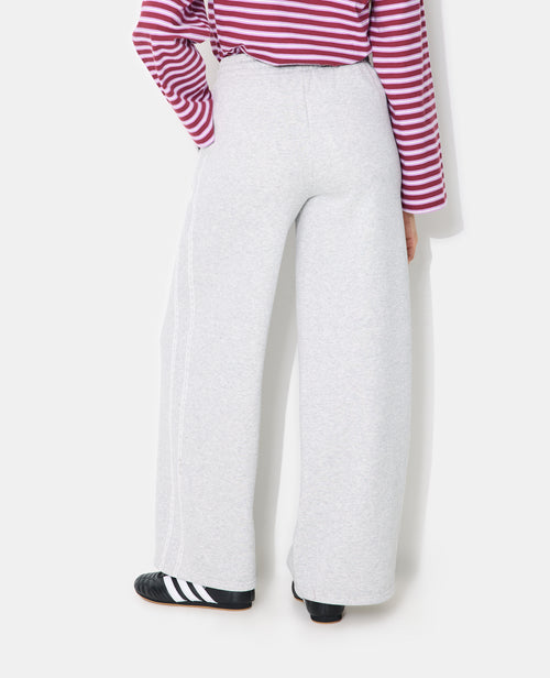 Pantalon de jogging droit en molleton avec dentelle - PIMKIE - 6