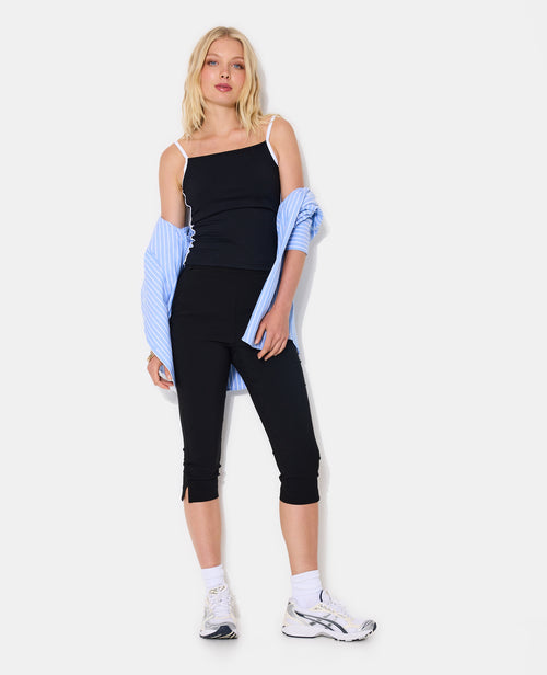 Pantalon corsaire capri en tissu stretch - PIMKIE - 1
