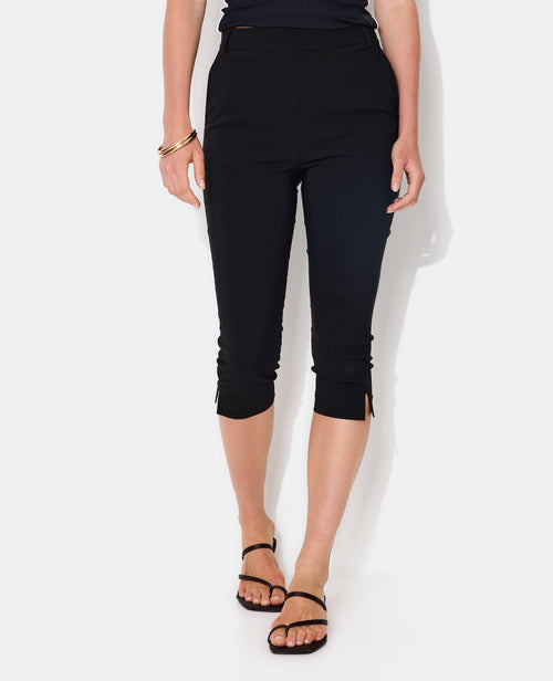 Pantalon corsaire capri en tissu stretch - PIMKIE - 7
