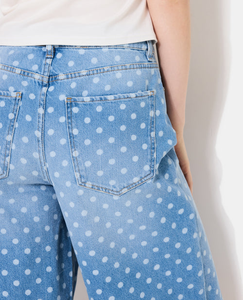 Bermuda en jean motif pois - PIMKIE - 3