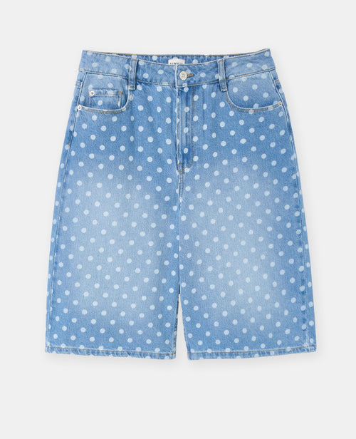 Bermuda en jean motif pois - PIMKIE - 4