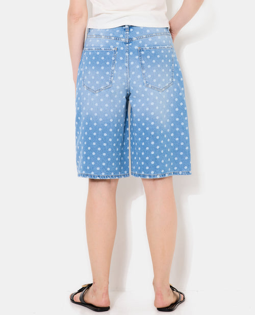 Bermuda en jean motif pois - PIMKIE - 6
