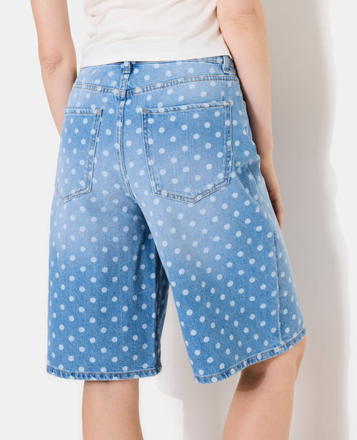 Bermuda en jean motif pois - PIMKIE - 2