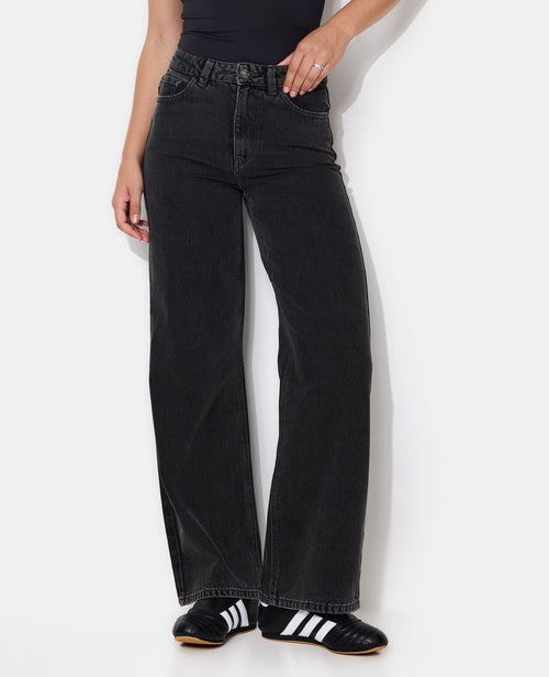 Jean straight avec étoiles zébrées en strass - PIMKIE - 5