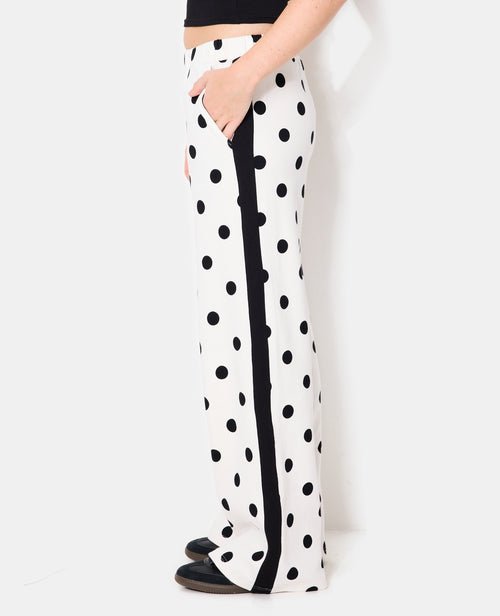 Pantalon de jogging à pois avec bandes contrastées - PIMKIE - 2