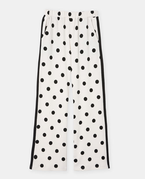 Pantalon de jogging à pois avec bandes contrastées - PIMKIE - 4
