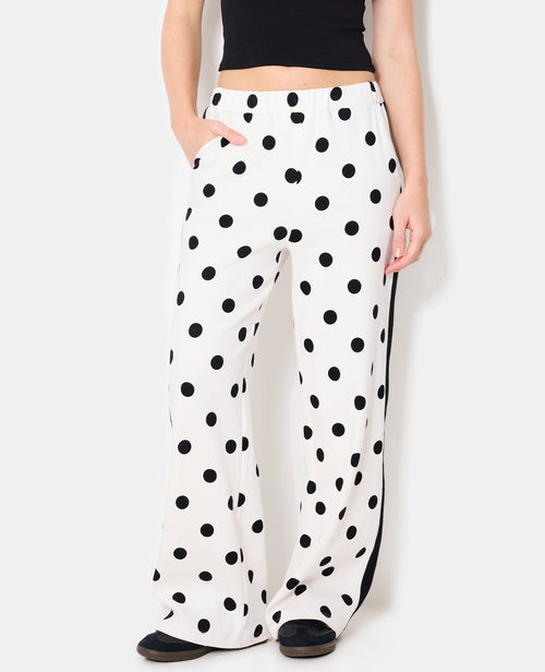 Pantalon de jogging à pois avec bandes contrastées - PIMKIE - 5