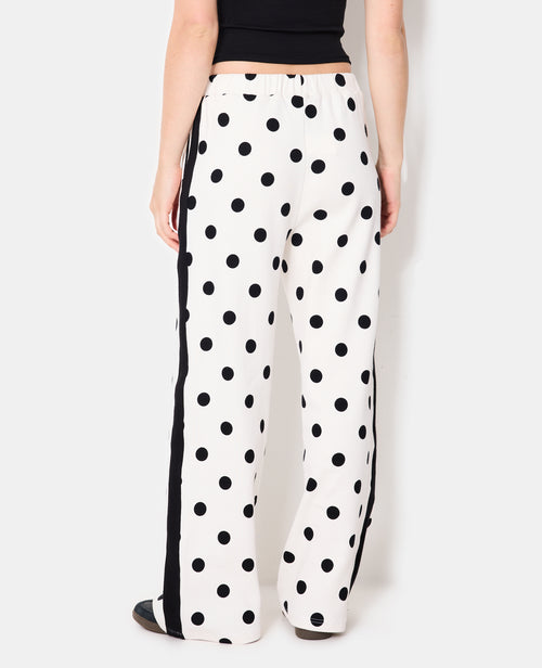 Pantalon de jogging à pois avec bandes contrastées - PIMKIE - 6