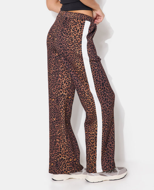 Pantalon de jogging léopard avec bandes contrastées - PIMKIE - 2