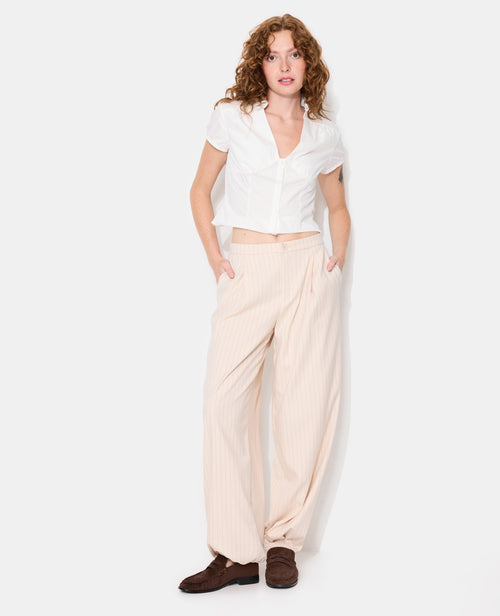 Pantalon bombacho avec rayures - PIMKIE - 1