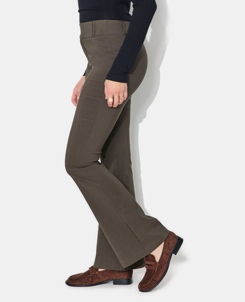 Pantalon flare taille basse en tissu stretch - PIMKIE - 2