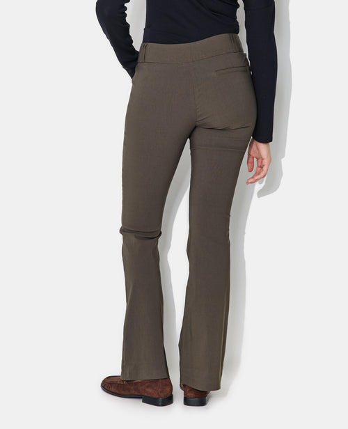 Pantalon flare taille basse en tissu stretch - PIMKIE - 6