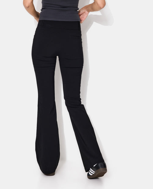 Pantalon flare taille basse en tissu stretch - PIMKIE - 6