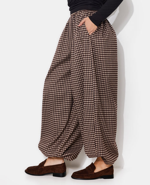 Pantalon bombacho à carreaux - PIMKIE - 2