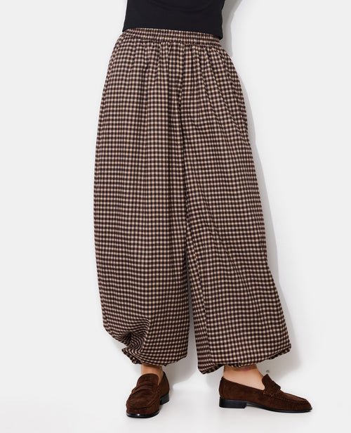 Pantalon bombacho à carreaux - PIMKIE - 5