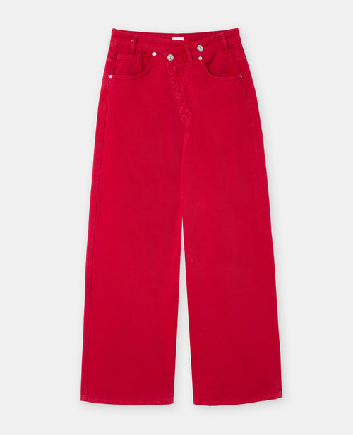 Jean wide taille haute avec ceinture décalée - PIMKIE - 4