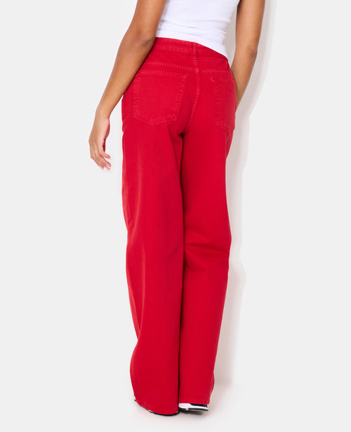Jean wide taille haute avec ceinture décalée - PIMKIE - 6