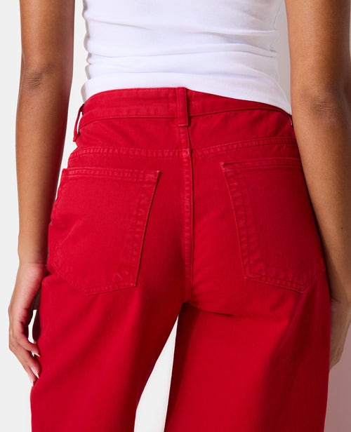 Jean wide taille haute avec ceinture décalée - PIMKIE - 2